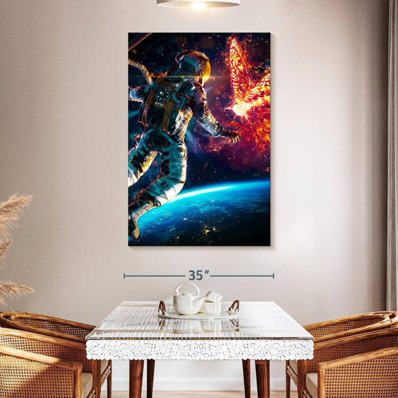 Kelan Astronaut Walk Fantasy, 51" H x 34" W