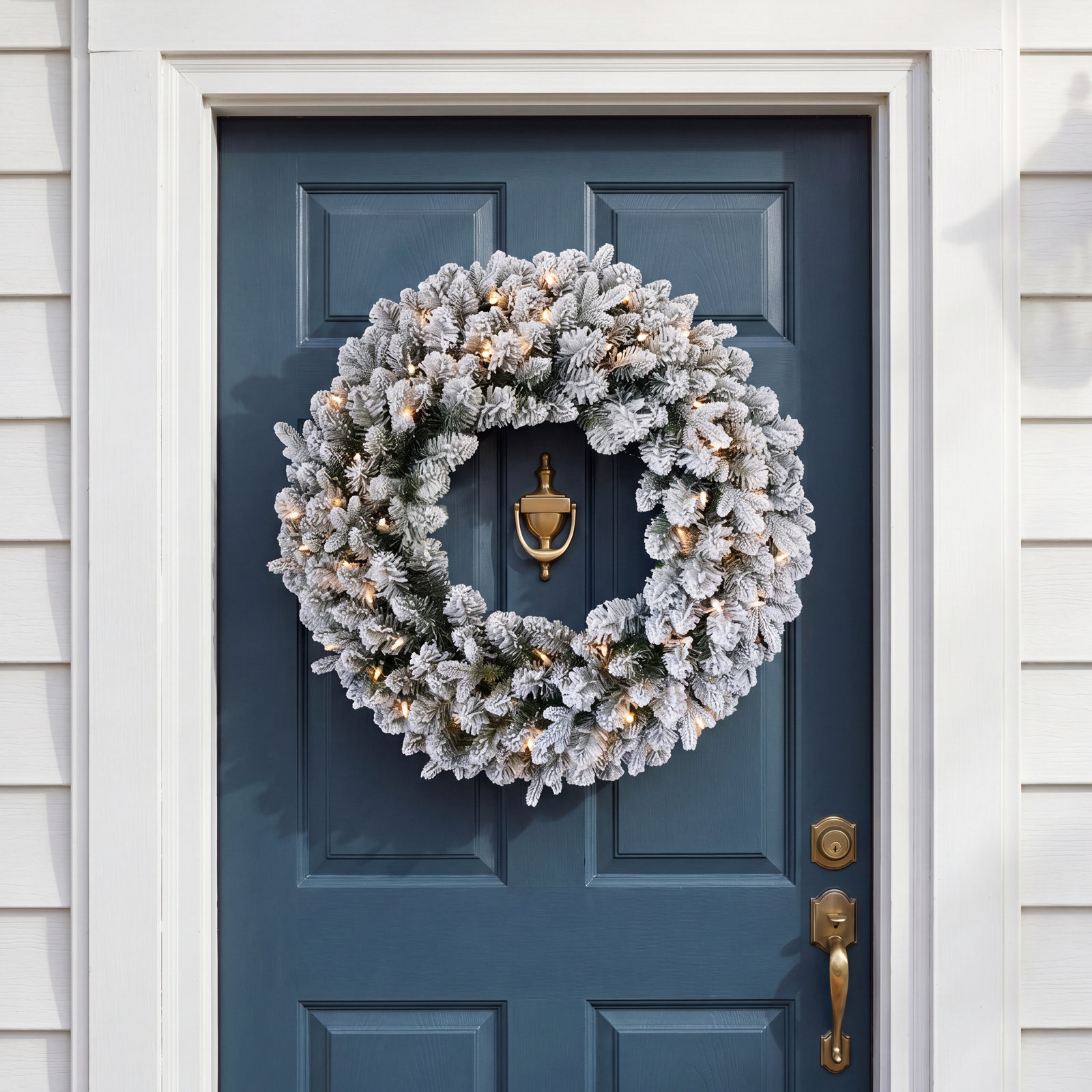 24" Iceland Fir Pre-Lit Wreath