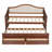 Twin Wooden Daybed with Pull-Out Trundle, Drawers-1271235054