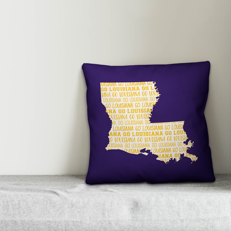 Coussin décoratif louisiana go team square
