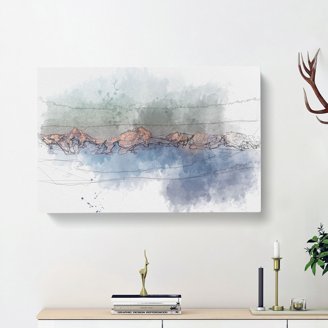 High Mountain Peaks Of The Alps - Wrapped Canvas