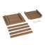 Table de bout HDPS Adirondack à 2 niveaux, table d'appoint d'extérieur résistante aux intempéries pour patio, piscine et pelouse-129508930