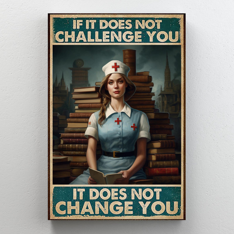 «Borko Nurse It Don't change you», impression sur toile, H 36 po x l 24 po x P 1,25 po