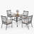 Horwich 4 - Person Patio Dining Set with Square Table , Cushions Included