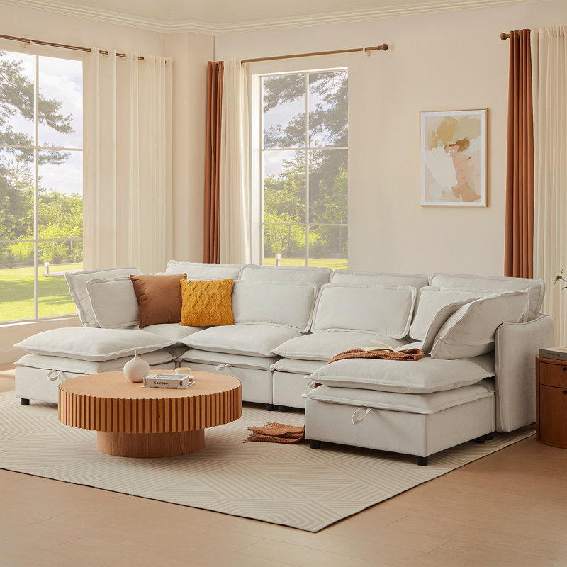 Grand canapé modulaire en U à double couche U_Style