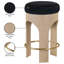 Tabouret de comptoir rembourré en velours Bocceli-1008462354-1008462365
