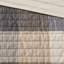 Courtepointe imprimée à chevrons 6 pièces, double / grand neutre, décor de chalet, coussins décoratifs, froissé - avec chevrons, couleur, lavable à la machine-116011617-116011620