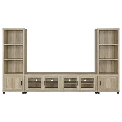 Heron Antique Pine 3-Piece TV Entertainment Center