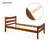 [Not Allowed To Sell To Walmart]Twin Size  Wood Platform Bed With Headboard And Wooden Slat Support
