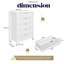 Commode à 5 tiroirs Drift avec fonction de verrouillage pour la chambre à coucher, commode moderne de l 31,5 po, organisateur de tiroir en bois pour les vêtements, le vestibule, le couloir, la chambre de bébé ou le salon