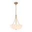 Lustre en verre plissé 3 lumières Classic Glam
