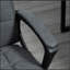 Chaise de bureau en lin Majeris-2110083597