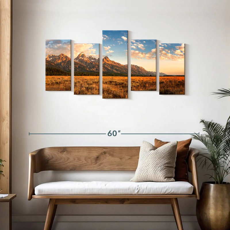 Alvord Grand Teton Golden Hour, H 24 po x l 49 po