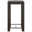 Adhern Square Metal Outdoor Bar Table , 60.5cm cm W 60.5cm cm D-1883020946