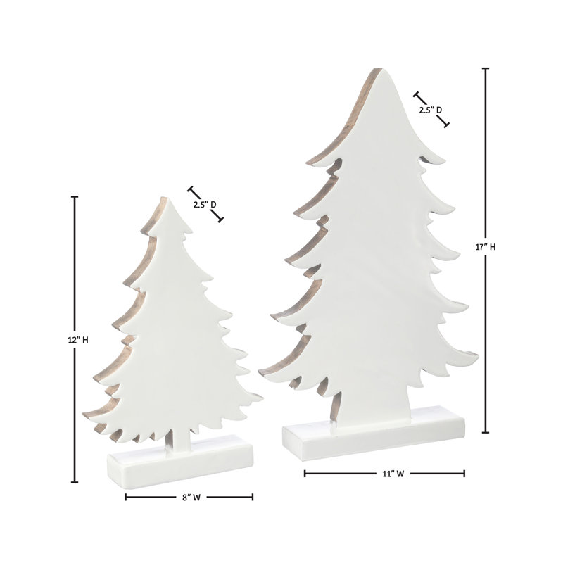 12-17" Wood Tree with Enamel finish