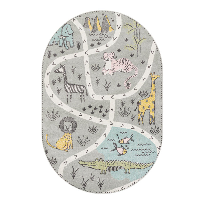 Whimsy Rug, Oval 5' 3" x 8' 