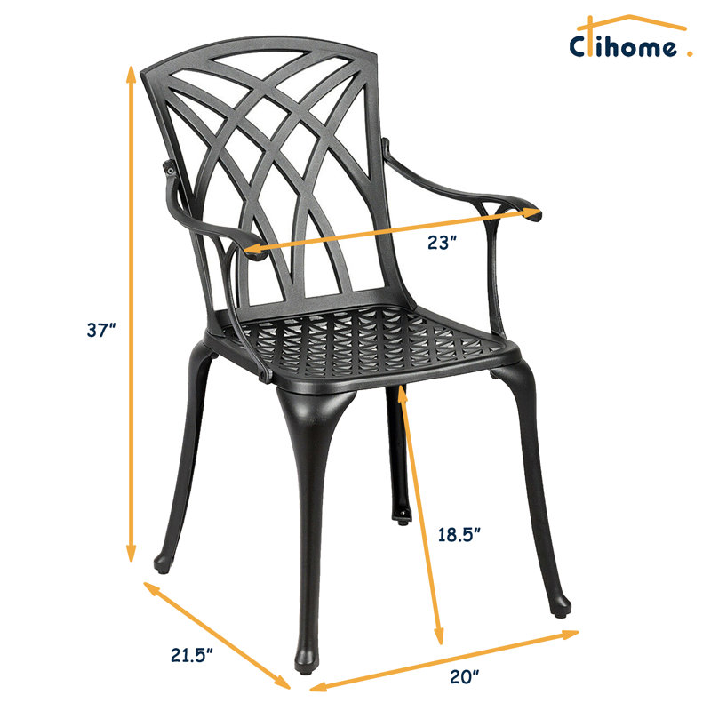 Metal Outdoor Dining Armchair