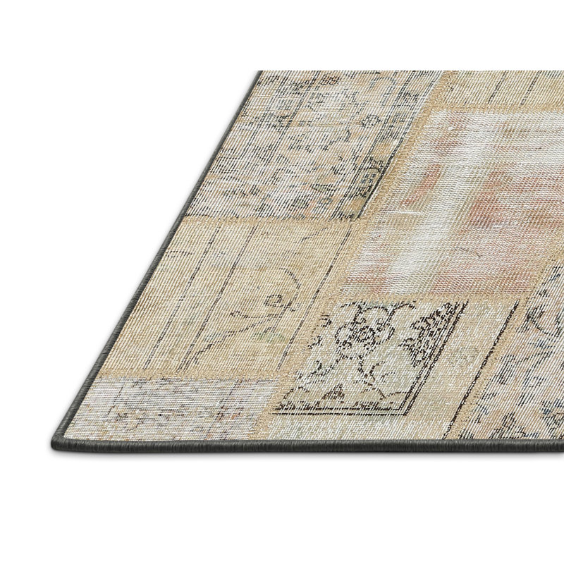 Tapis beige contemporain, Rectangle 6 pi x 9 pi