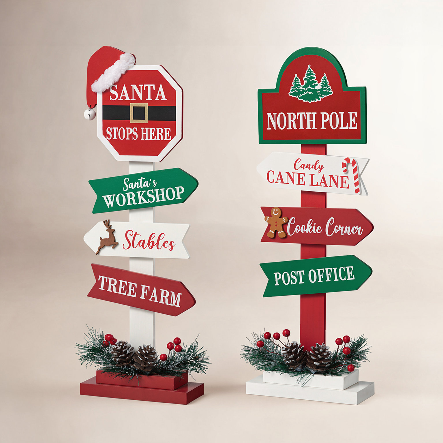 Gisell 2-Piece Wooden Sign Accent Set