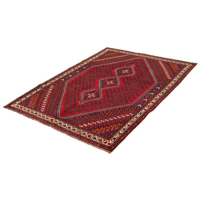 Tapis rouge rétro 6 pi 8 po x 9 pi 4 po Evey
