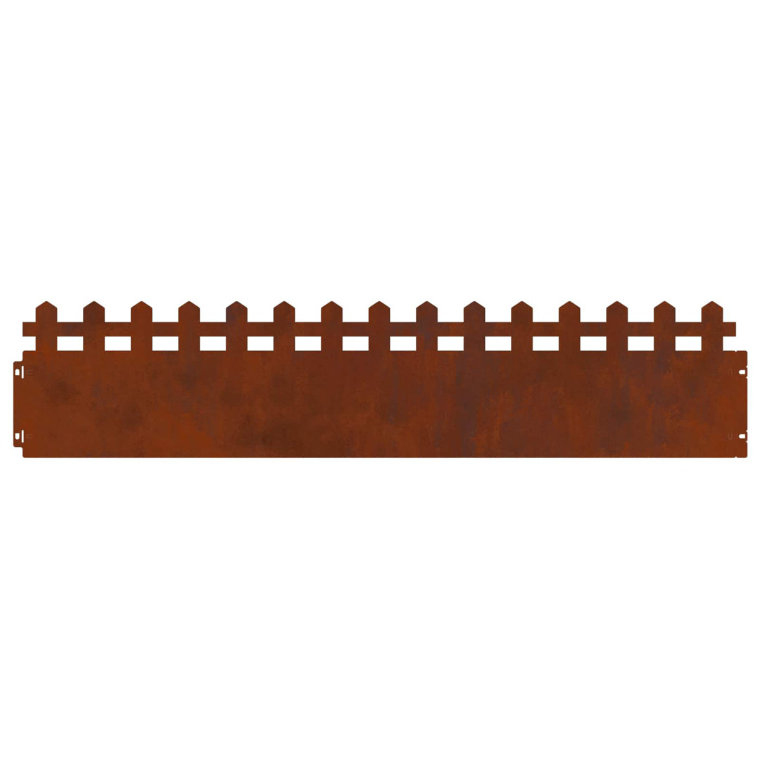 22cm H x 103cm W Weathering Steel Hardware