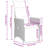 Bistro Set Black, Cream White-349743699