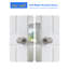 Faux bouton de porte MRML argenté, poignée non tournante à un côté, bouton de porte de garde-robe d'intérieur pour garde-robe, bouton en acier inoxydable-130154411-130154413