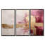 Minimalisme rose et or horizon - ensemble de reproductions d'art abstrait mural-109913154-109913165