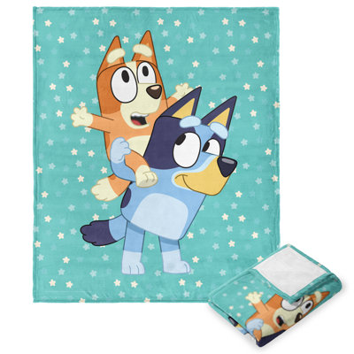 Bluey Big Play Silk Touch Throw Blanket, Ultra-Soft Character Throw, Cozy Plush TV Blanket, 50x60 Inches