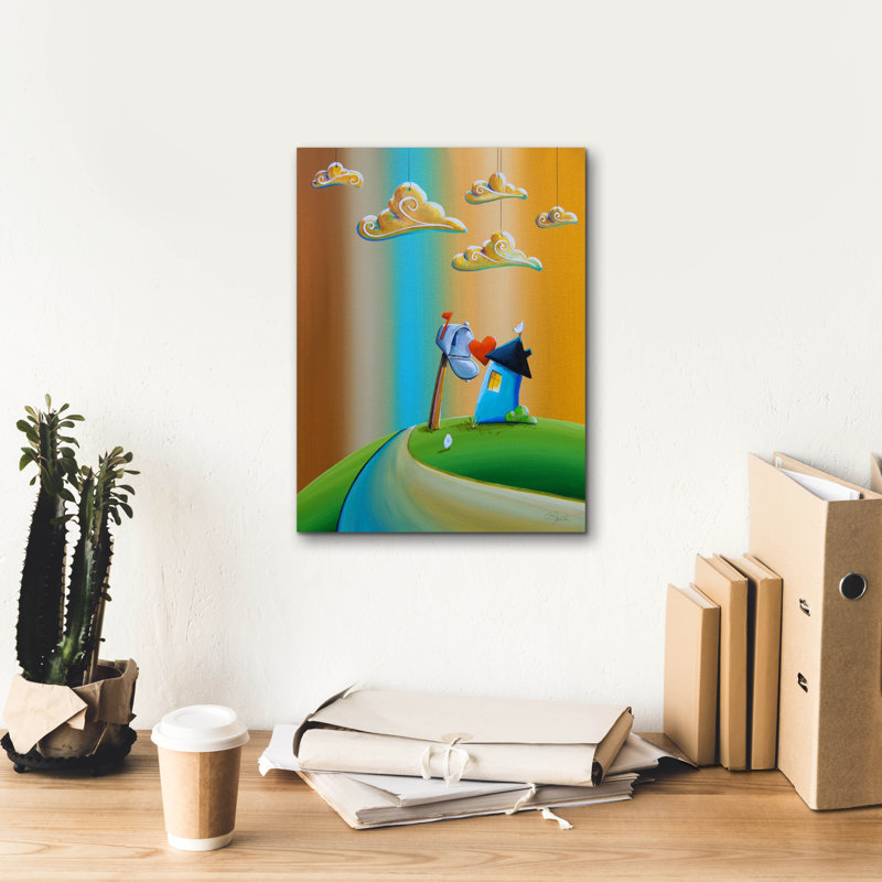«The Love Letter» par Cindy Thornton, reproduction d'art sur toile, H 16 po x l 12 po x P 0,75 po