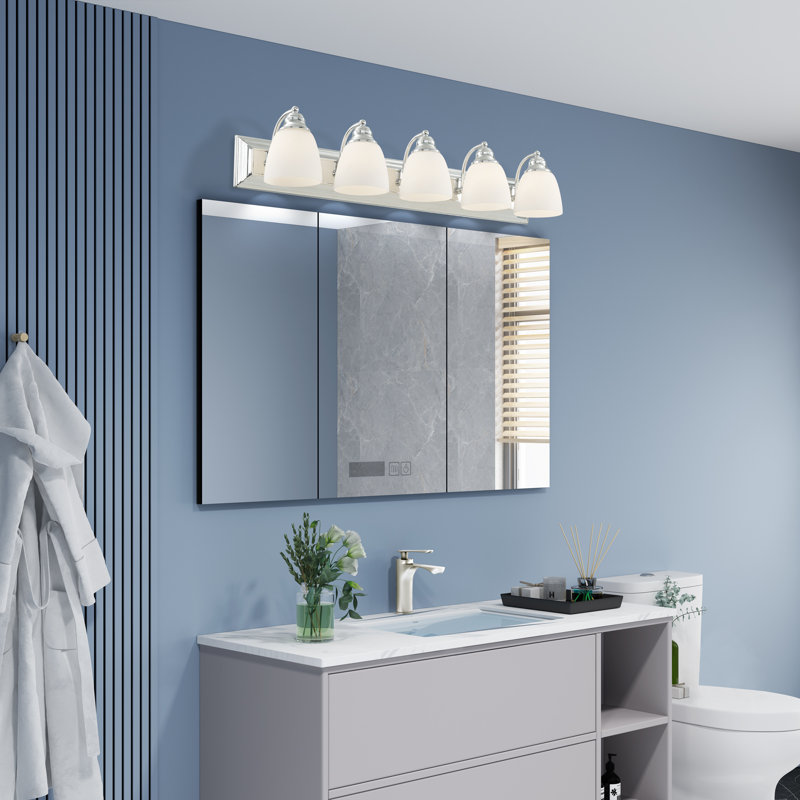Springfield 5 - Light Dimmable Vanity Light, Polished Chrome