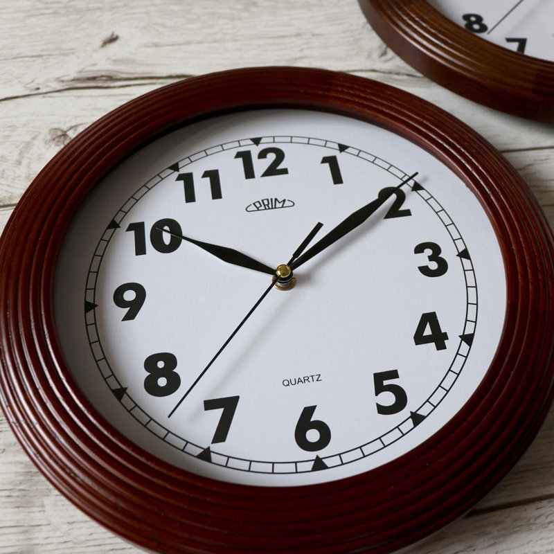 Monserrat Wood Wall Clock, Light Brown