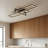 47.2 Inch Modern LED Flush Mount Light Rectangle Aluminum Light Warm Light Switch Dimmable