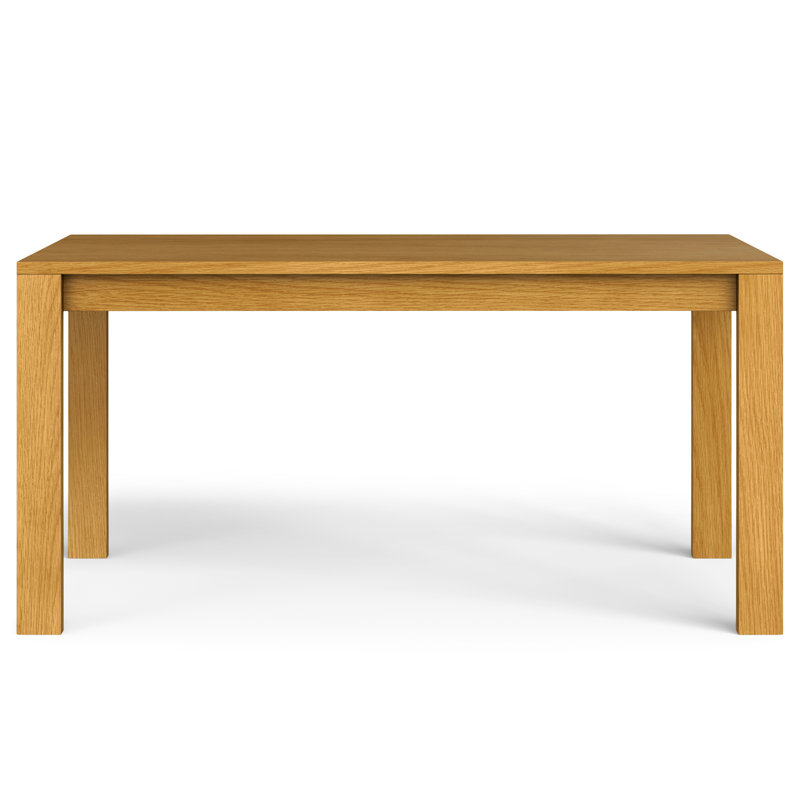 Wilson 60"W Wood Rectangle Dining Table, Transitional Style, Seats 6, Oak