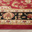 Romulus Power Loom Red/Beige/Black Medallion Kashan Rug-16786982