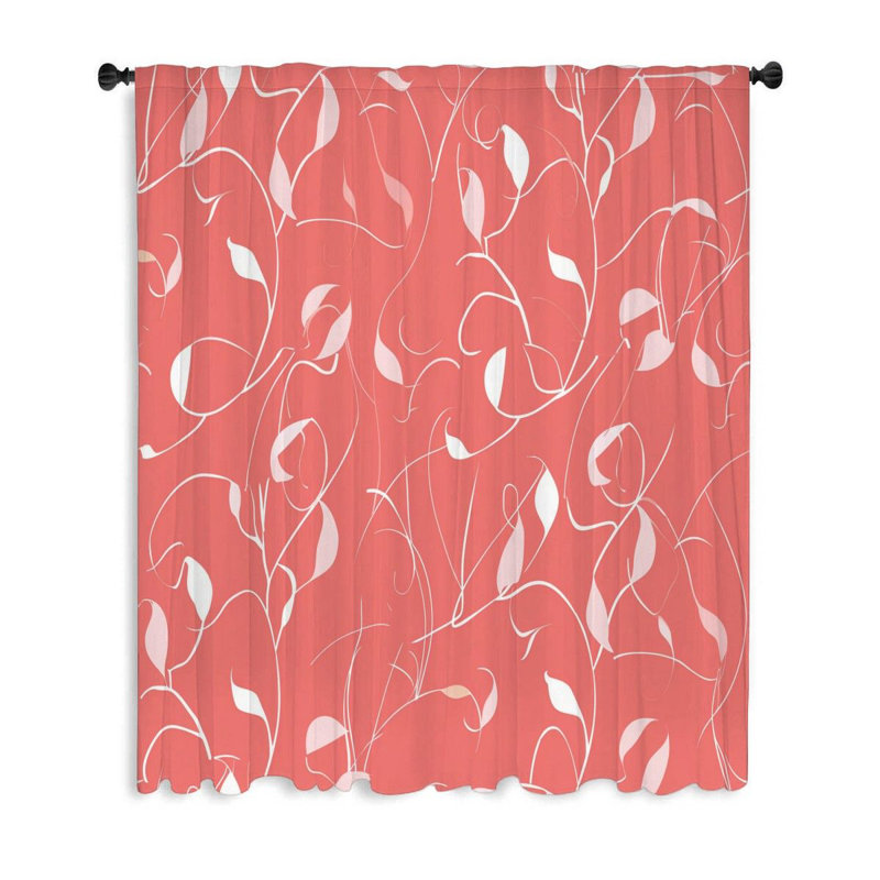 Beto Sheer Curtain Single Panel, 50" W x 96" L
