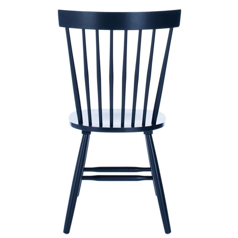 Paulo Solid Wood Slat Dining Chair, Navy