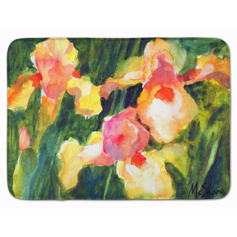 Tapis de bain en mousse mémoire orchidée