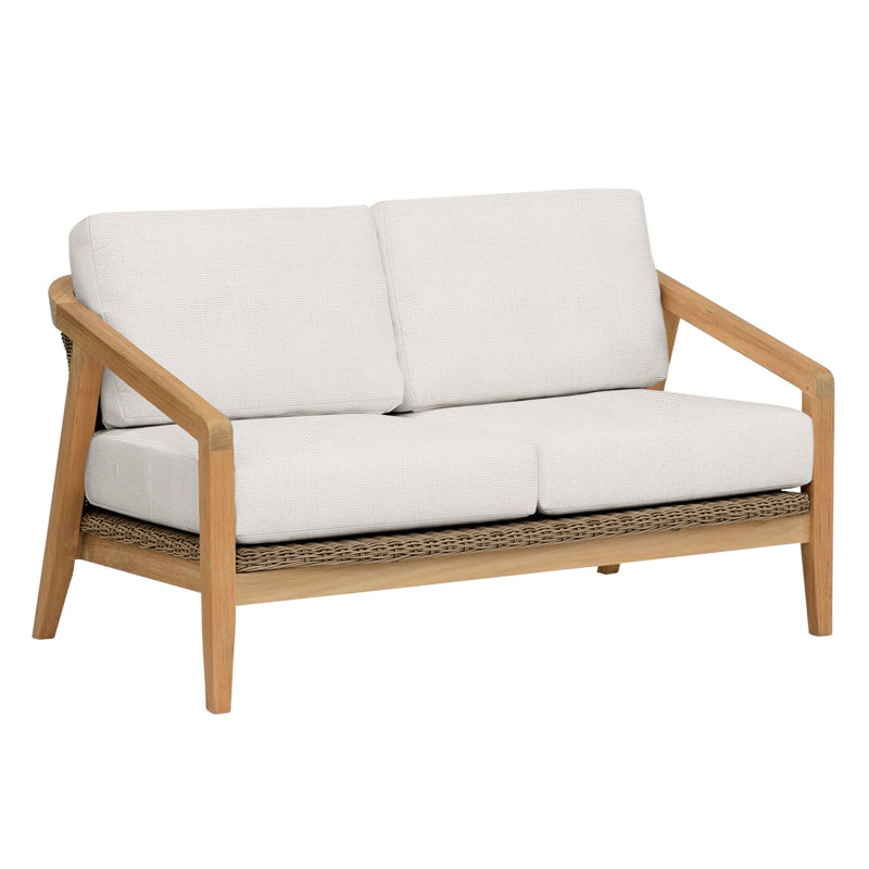 Spencer Outdoor 2 - Seat Loveseat, Sailcloth Salt, Spencer Willow