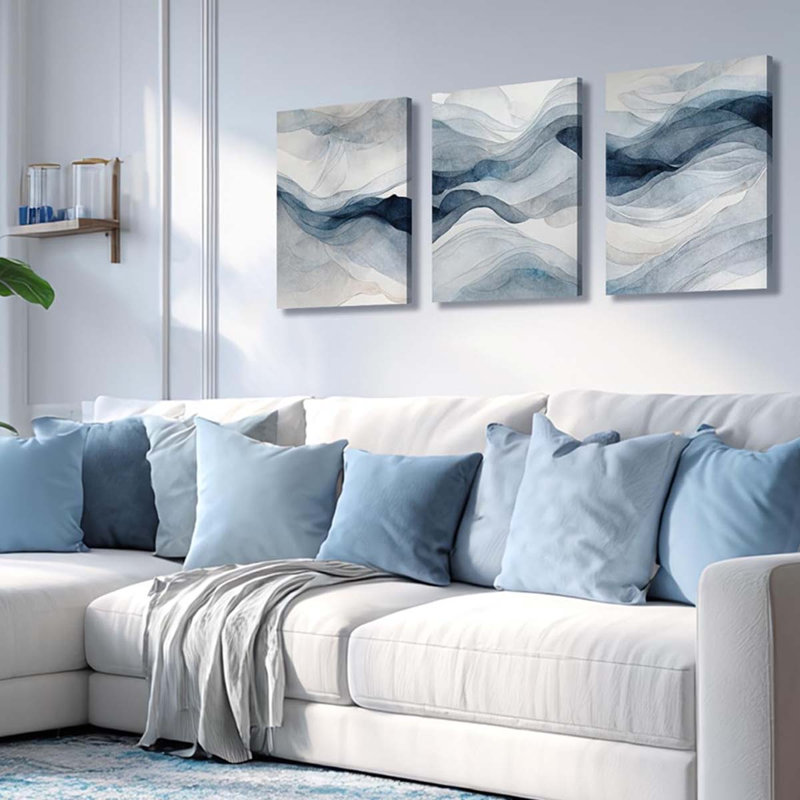 3 Piece Wrapped Canvas Print, 40 cm H x 30 cm W
