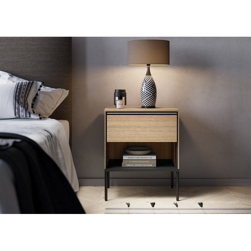 51cm W Metal Bedside Table