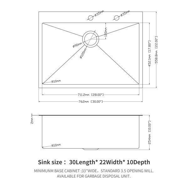 Dimensions du produit