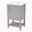 Meuble-lavabo simple 20 po avec plateau Shokraji-185137531