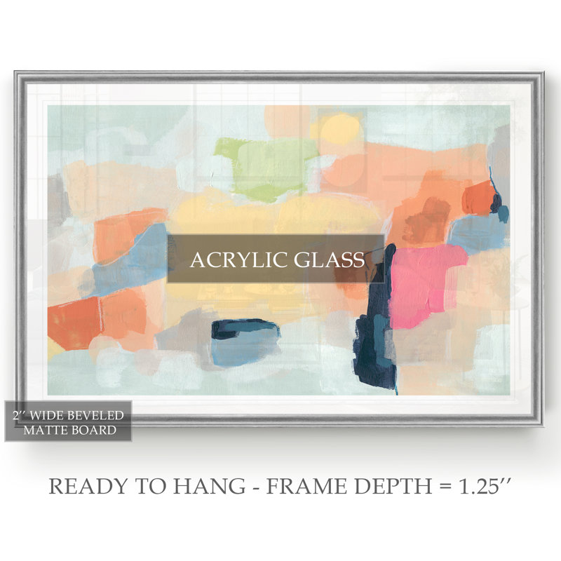 Cartographe - reproduction sur toile, H 18,5 po x l 24,5 po, Impression encadrée, Argent argent