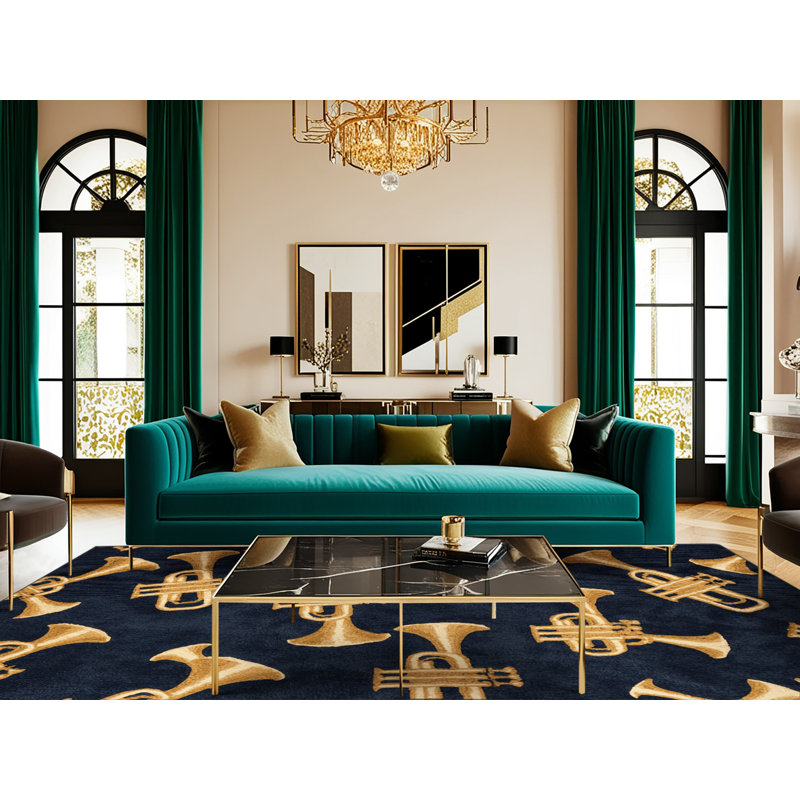  Tapis lavable trompette, Rectangle 5 pi x 7 pi