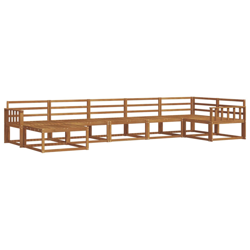 406 cm W Solid Wood Patio Corner Sofa