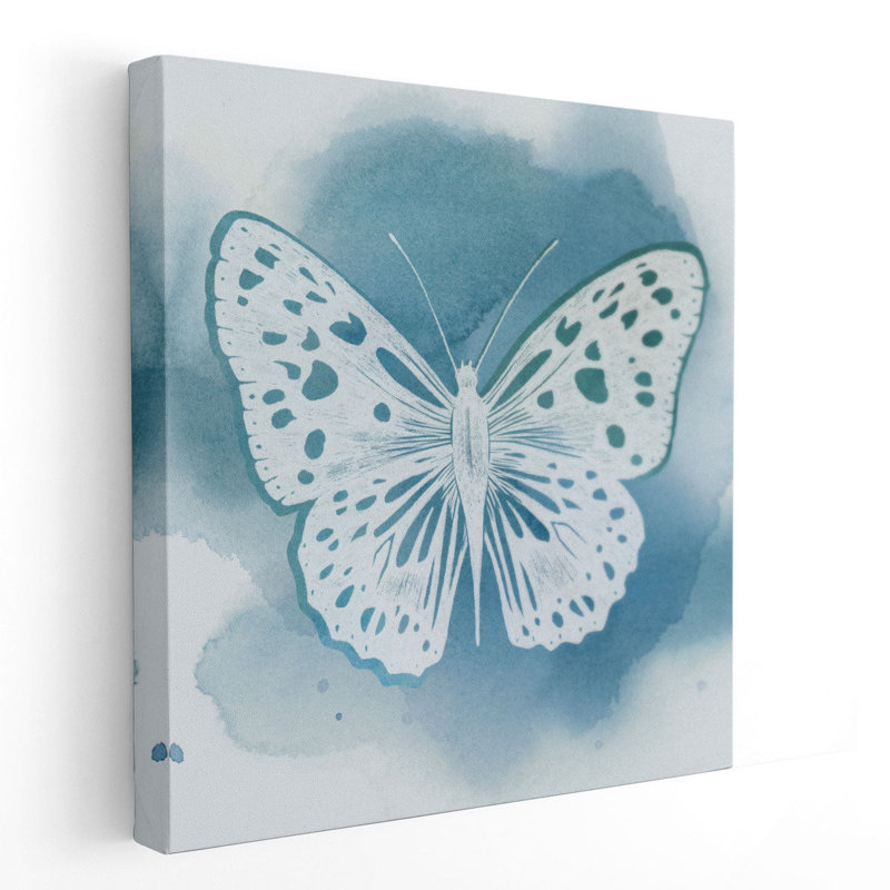 Beryl Butterfly I - reproduction d'art sur toile, H 12 po x l 12 po