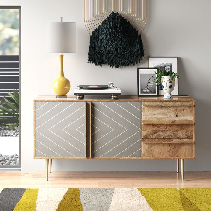 57.8'' Solid Wood Sideboard