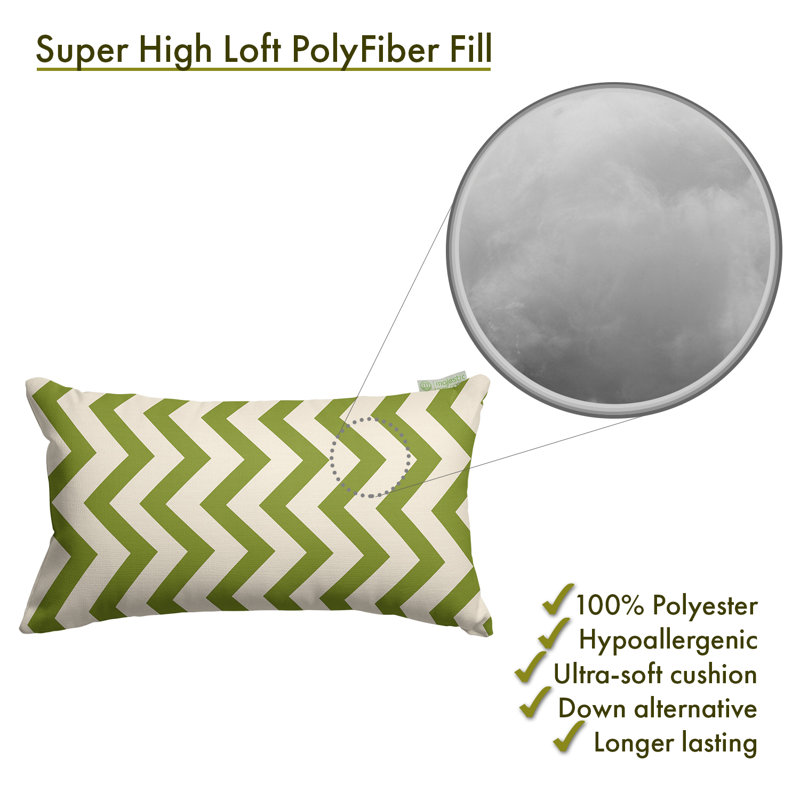 Coussin Zig Zag, Sauge