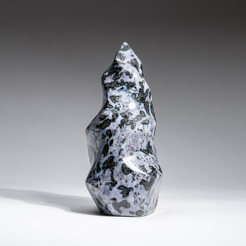 Genuine Polished Indigo Gabbro Flame Freeform (2.2 Lbs)